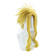 Perruques de fête cosplay jaunes courtes et moelleuses OHAR-I015-16-5