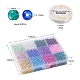 900Pcs 12 Colors Spray Painted Crackle Glass Beads Strands CCG-YW0001-10-3