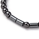Adjustable Non-magnetic Synthetic Hematite Necklaces NJEW-JN02704-02-3