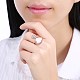 Delicate Tin Alloy Heart Finger Rings RJEW-BB26367-9-2