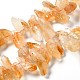 Rough Raw Natural Citrine Beads Strands G-G010-14-1