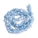 Brins de perles aquamarine naturelles teints X-G-F703-12-2