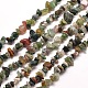 Natural Indian Agate Chip Bead Strands G-M205-46-1