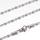 304 Stainless Steel Ball Chain Necklaces STAS-G083-62P-1