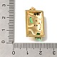 Латунные микро проложить кубического циркония подвески KK-K389-038G-3