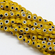 Chapelets de perles rondes de chalumeau manuelles de mauvais œil X1-LAMP-L058-8mm-01-1