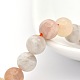 Natural Multi-Moonstone Round Beads Strands G-P088-43-8mm-1