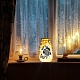 Film de lampe en pvc pour bricolage lumière colorée lampe suspendue bocal en verre dépoli DIY-WH0505-003-5