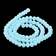 Brins de perles de verre de couleur unie imitation jade EGLA-A034-J10mm-MD04-4