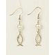 Set di gioielli con perle di vetro per pasqua: bracciali e orecchini SJEW-JS00437-01-3