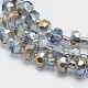 Chapelets de perles en verre électroplaqué EGLA-G026-HP02-2