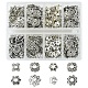 8 tappi di perline in lega di stile tibetano TIBE-FS0001-07-1