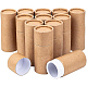 Benecreat 12 pièces 50 ml tubes en carton kraft burlywood tubes ronds en papier kraft pour crayons caddy à thé café artisanat cosmétique emballage cadeau CBOX-BC0001-26C-A-1
