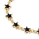 Alloy Enamel Star Link Chain Bracelets & Necklaces Jewelry Sets X-SJEW-JS01140-9