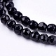 Black Stone Beads Strands G-I086-4mm-3