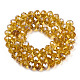 Electroplate Glass Beads Strands EGLA-A034-T10mm-A28-2