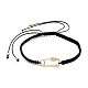 Paar verstellbare Nylonfaden geflochtene Perlen Armbänder BJEW-JB05448-2