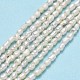 Fili di perle di perle d'acqua dolce coltivate naturali PEAR-J006-01A-2