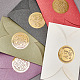 Craspire 100 pièces sceaux de certificat en feuille d'or sceaux de certificat d'or en relief de tournesol 2