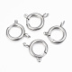 304 Stainless Steel Smooth Surface Spring Ring Clasps STAS-H396-E-02P-1