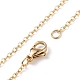 Halskette mit geflochtenem Kreuzanhänger aus natürlichem Amethyst und Perlen NJEW-JN03920-01-7
