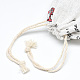 プリントコットンラッピングポーチ巾着袋  セーリングのテーマ  ホワイトスモーク  14x10cm X-ABAG-T004-10x14-09-4
