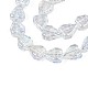 Chapelets de perles en verre électroplaqué EGLA-S188-16-B04-6
