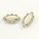 Tibetischen Stil Zinklegierung ovale Perlen X-TIBEB-R060-18-1