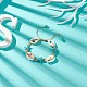 Bracelet en perles tressées en forme d'étoile de mer BJEW-TA00195-2