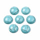 Craft Findings Dyed Synthetic Turquoise Gemstone Flat Back Dome Cabochons TURQ-S266-16mm-01-1