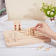 DELORIGIN 1Pc Rectangle Wooden Finger Ring Organizer Display Stands ODIS-DR0001-03-4