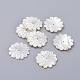 Perles de coquillage blanc naturel BSHE-K054-20-1