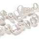 Hebras de perlas keshi de perlas barrocas naturales PEAR-Q004-31-4
