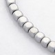 Electroplate Non-magnetic Synthetic Hematite Beads Strands G-J212D-M-3
