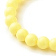 Handmade Polymer Clay Fruit Stretch Bracelet with Round Beads for Kids BJEW-JB07583-7