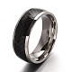 Classical 304 Stainless Steel Wide Band Finger Rings RJEW-F043-42-19mm-2
