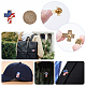 SUNNYCLUE 1 Box 8pcs 4 Styles American Flag Lapel Pins USA America Country Enamel Pin Badge Breast Cancer Awareness and Land Shape Friendship Symbol Brooch for Jewellery Making Accessories JEWB-SC0001-01-7