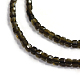 Natural Golden Sheen Obsidian Beads Strands G-A026-B04-2mm-2