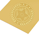 Self Adhesive Gold Foil Embossed Stickers DIY-WH0211-020-4