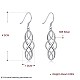 925 Sterling Silver Dangle Earrings EJEW-BB30541-P-2