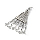 Tibetan Style Alloy Curb Chain Tassel Big Pendants FIND-K013-01AS-01-2