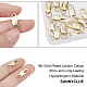 SUNNYCLUE 1 Box 12Pcs 2 Sizes 18K Gold Plated Lobster Claw Clasp with Open Jump Ring Necklace Lobster Clasps Jewellery Findings for Beginners DIY Necklace Jewelry Making Supplies KK-SC0002-26-3