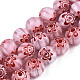 Chapelets de perles en verre de millefiori manuelles X-LK-T001-10A-1