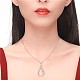 Eco-Friendly Electroplate Alloy Pendant Necklaces NJEW-AA00085-07RG-6