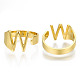 (vendita di fabbrica di feste di gioielli) anelli per polsini in lega RJEW-S038-195W-G-NR-3