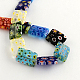 Rectangle Handmade Millefiori Glass Beads LK-R004-59-2