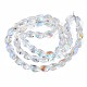 Electroplate Glass Beads Strand EGLA-S188-23-B02-2