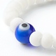 Handmade Glass Beads Stretch Rings RJEW-JR00373-4