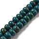 Teints perles synthétiques turquoise brins&nbsp;G-B070-C01-01-1