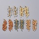 Electroplate Glass Cluster Beads Dangle Stud Earrings EJEW-JE03824-1